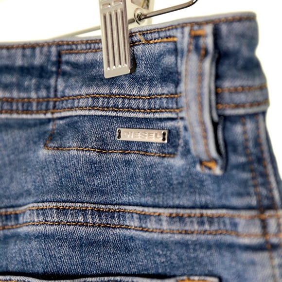 Y2K Diesel Thommer-C RC84W Slim Skinny Stretch Distressed Jeans Mens 32x30 - Picture 8 of 12